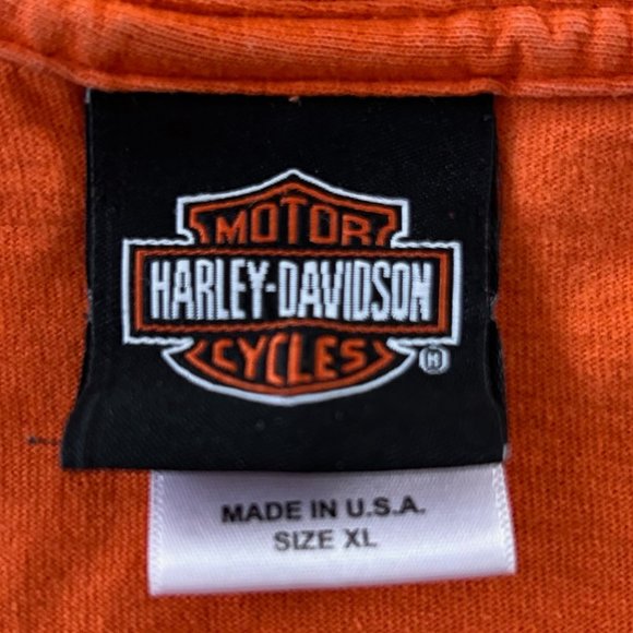 2010s Harley-Davidson Roanoke Virginia Train 611 Oversized Tee Motorcycl… - Picture 3 of 12